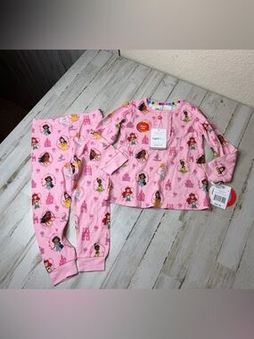 Magnetic Me Pink Princess Print Kids Pajama Set